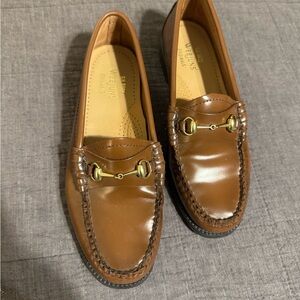 G.H. Bass Brown Leather Loafers - Lianna Bit Weejuns